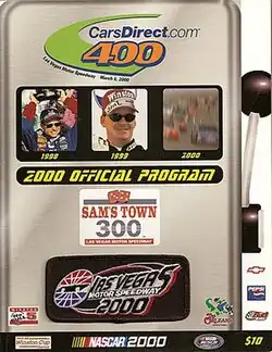 The 2000 CarsDirect.com 400 program cover.