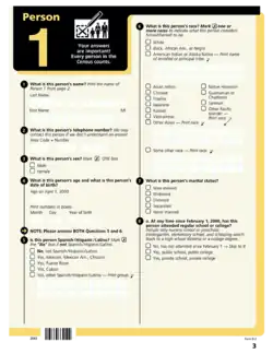 2000 US Census Form Sample