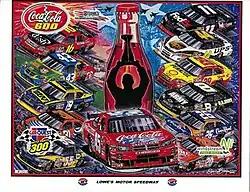 2008 Coca-Cola 600 program cover, made by NASCAR artist Sam Bass. The painting is named "Classic!"