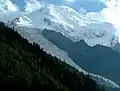 Dôme du Goûter seen from Chamonix