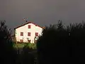 Basque House under a storm