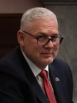 Allen Chastenet, seventh Prime Minister of St. Lucia.