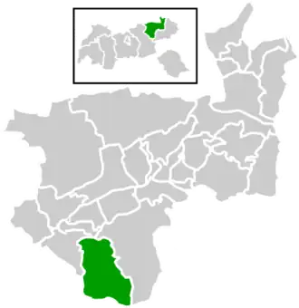 Location within Kufstein district