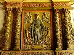 Carved bas relief at San Agustin Church, Manila