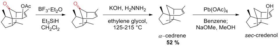 Scheme 20. Synthesis of sec-credenol