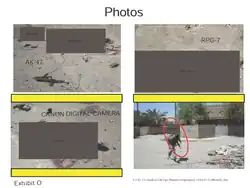 "Pictures taken by ground forces after reaching the site"