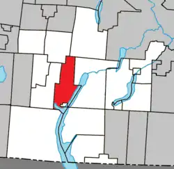 Location within Memphrémagog RCM