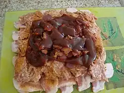 Sauced and ready for rolling