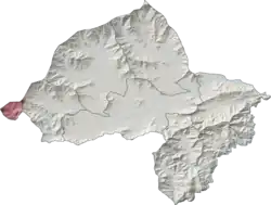 Bar Chamarkand Tehsil (red) in Bajaur District