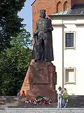 1985 reconstruction of the Monument to Bolesław the Brave by Jerzy Sobociński in Gniezno