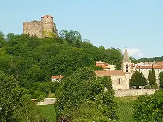The chateau in Busséol