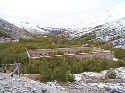 Remains of metallurgical mill
