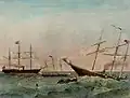 The Sinking of the CSS Alabama, unidentified artist