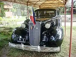 Exhibited Cadillac car