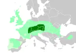 Image 20The spread of archaeological cultures associated with the Celts in Europe: &nbsp;&nbsp;core Hallstatt territory, by the 6th century BC &nbsp;&nbsp;maximal Celtic expansion, by the 3rd century BC &nbsp;&nbsp;Lusitanian and Vettones' area where Celtic presence has been proposed by Koch and Cunliffe (from History of Slovakia)