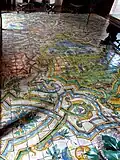 The floor of the lounge