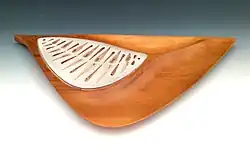 Cheese board with ceramic insert