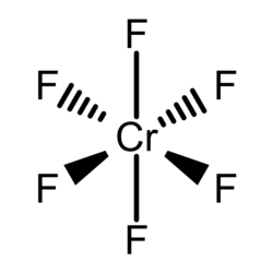 Chromium hexafluoride molecule