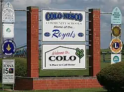 Colo welcome sign