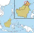 Map of the mountain range