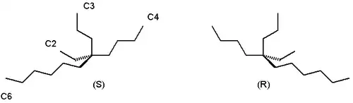 Enantiomers of 5-ethyl-5-propylundecane