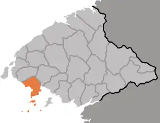 Location of Ch'ŏlsan County