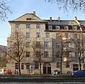 Historical corner building from the beginning of the 20th century at Leonrodplatz (Dachauer Straße 185)