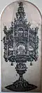a 16th-century design for a Monstrance by Daniel Hopfer