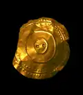 Gold Banc Ty'nddôl sun-disc. Bell Beaker culture, 2450-2150 BCE.[41][42]