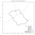 Dynamic external rays landing on repelling period 3 cycle and 3 internal rays landing on fixed point '"`UNIQ--postMath-00000041-QINU`"'