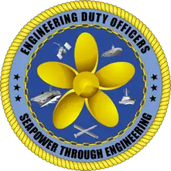 Official logo of the Engineering Duty Officer Community.