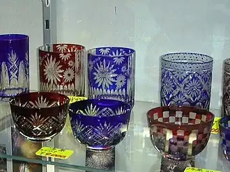Edo-Kiriko cut glass from Japan