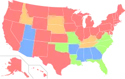 Map of ERA ratification per state up to May 2018