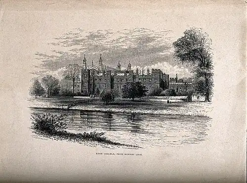 Aerial view of Eton College