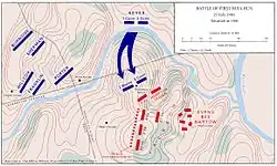 Map 7: Situation at 13:00 (July 21, 1861)