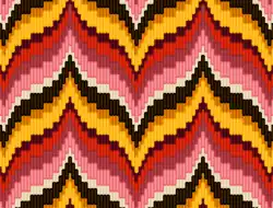 Symmetries: Florentine Bargello pattern tapestry work
