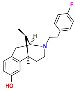 Chemical structure of fluorophen.