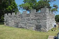 Fort Frederica on riverfront
