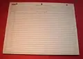 A pad of Fortran coding forms.