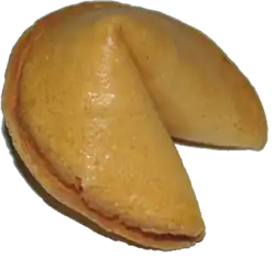 A fortune cookie