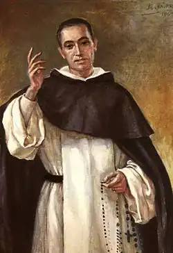 The religious habit of the Dominicans is black and white.