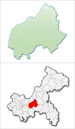 Fuling District in Chongqing