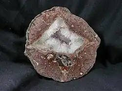 A thunderegg geode from Gehlberg, Germany