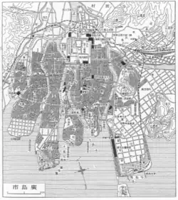 Map of Hiroshima City in the 1930s (Japanese edition)