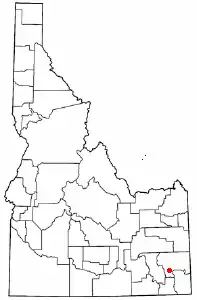 Location of Grace, Idaho