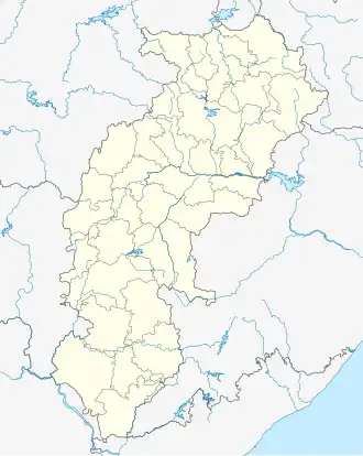 Korba is located in Chhattisgarh