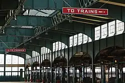 Inside Communipaw Terminal
