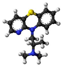 Ball-and-stick model of isothipendyl