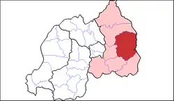 Shown within Eastern Province and Rwanda