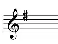 G Major key signature